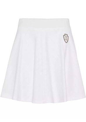 Brunello Cucinelli cotton pleated skirt - White