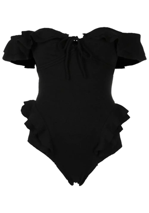 Clube Bossa off-shoulder ruffled swimsuit - Black