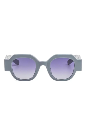 Kaleos Mendoza geometric-frame sunglasses - Blue