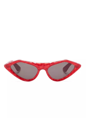 Marni Eyewear sculpted-frame sunglasses - Red