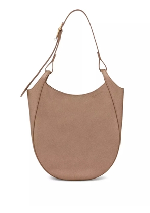 Longchamp Le Foulonné Hobo L leather shoulder bag - Neutrals