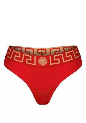 Versace Greca Border bikini bottoms - Red