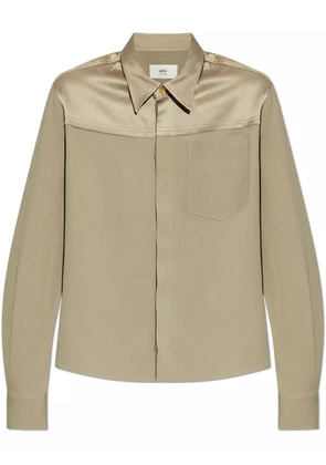 AMI Paris pointed-collar shirt - Neutrals