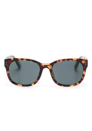 Linda Farrow Cedric square-frame sunglasses - Brown