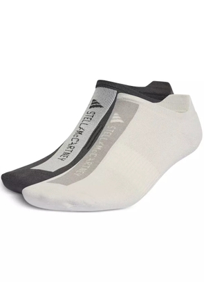adidas by Stella McCartney logo intarsia-knit socks (pack of two) - White