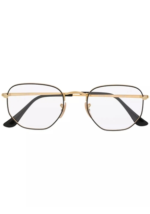 Ray-Ban two-tone hexagonal frame glasses - Gold