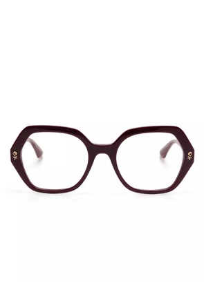 ETRO geometric-frame glasses - Red