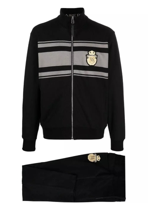 Billionaire logo-crest detail tracksuit set - Black