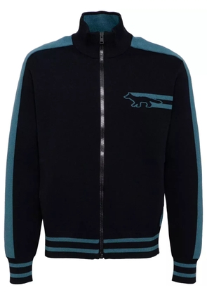 Maison Kitsuné zip-up sweater - Blue