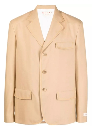Marni single-breasted blazer - Brown