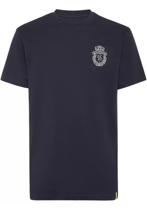 Billionaire Embroidered Crest T-Shirt - Blue