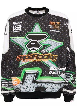 AAPE BY *A BATHING APE® graphic-print sweatshirt - Black