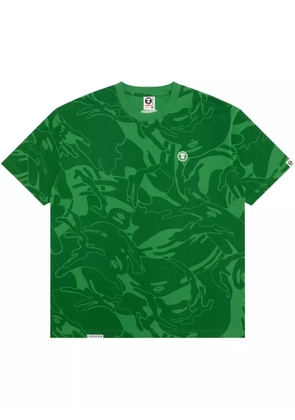AAPE BY *A BATHING APE® camouflage-print T-shirt - Green