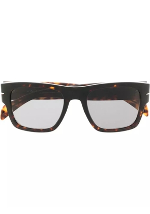 Eyewear by David Beckham Bold tortoiseshell square-frame sunglasses - Brown