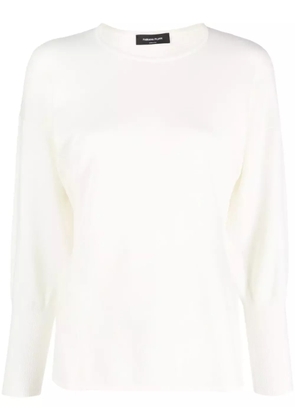 Fabiana Filippi fitted-cuffs sweater - White