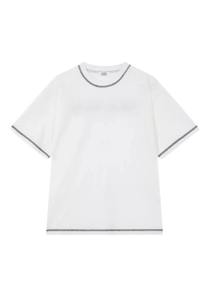 TOMBOY contrasting-trim T-shirt - White