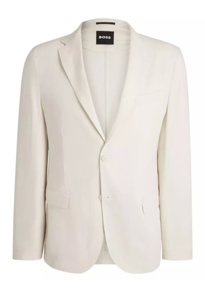 BOSS linen-blend blazer - Neutrals