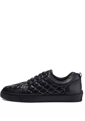 Leandro Lopes Ezio quilted-pattern sneakers - Black