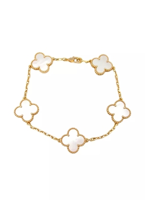 Van Cleef & Arpels Pre-Owned 2010s 18K rose gold semi-custom Alhambra Bless 5 motifs bracelet - Pink