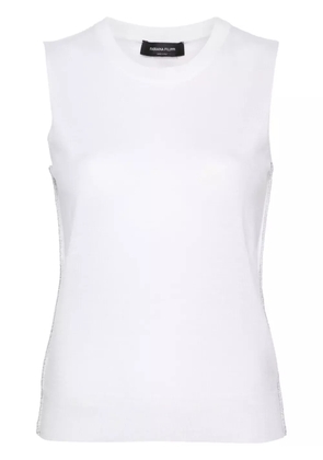 Fabiana Filippi lurex-detail fine-knit top - White