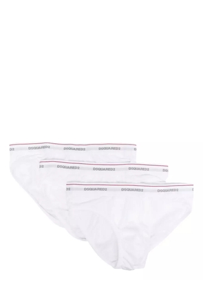DSQUARED2 three-pack logo briefs - White