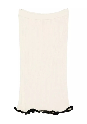 Jil Sander asymmetric midi skirt - Neutrals