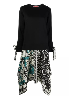 La DoubleJ Arcade layered-design midi dress - Black