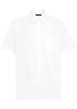 Dolce & Gabbana logo-embroidered shirt - White
