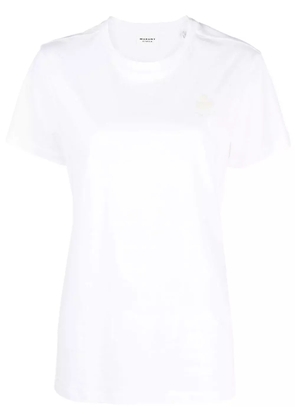 MARANT ÉTOILE Aby logo-embroidered T-shirt - White