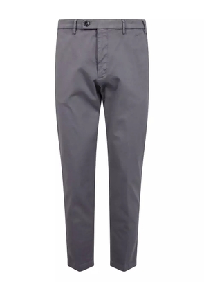 michael coal cotton twill trousers - Grey