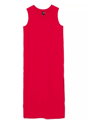 Norma Kamali side-slit sleeveless dress - Red