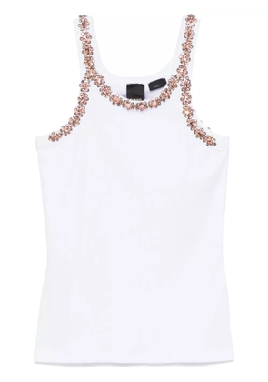 PINKO crystal-embellished tank top - White