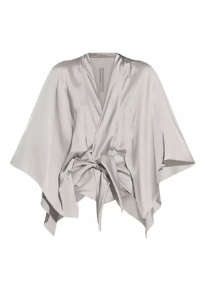 Rick Owens Half Moon tie-front blouse - Silver