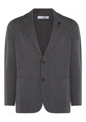 Lardini buttoned wool blazer - Grey