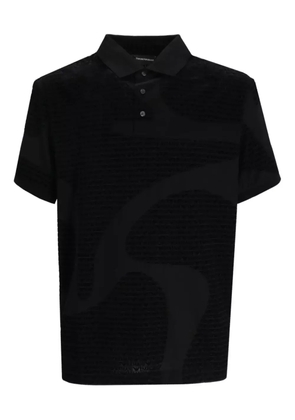 Emporio Armani buttoned polo shirt - Black