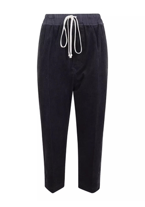 Rick Owens drawstring corduroy trousers - Black