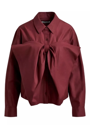 Essentiel Antwerp Ibow bow-detail shirt - Red
