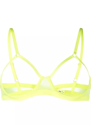 Maison Close Corps à Corps Neon sheer bra - Yellow