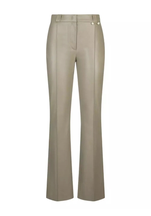 LIU JO pearl-detail flared trousers - Neutrals