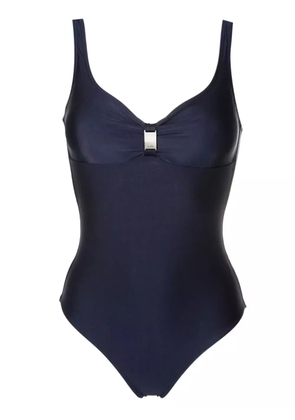 Lygia & Nanny Roberta logo-plaque swimsuit - Blue