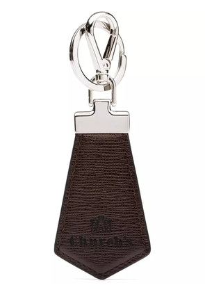 Church's St James logo-debossed leather keyring - Brown