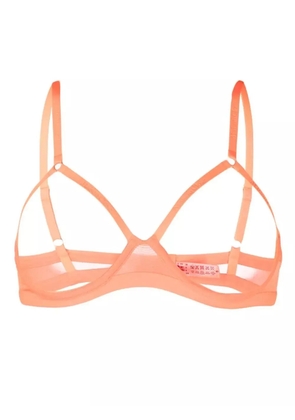 Maison Close Corps à Corps Neon cut-out bra - Orange