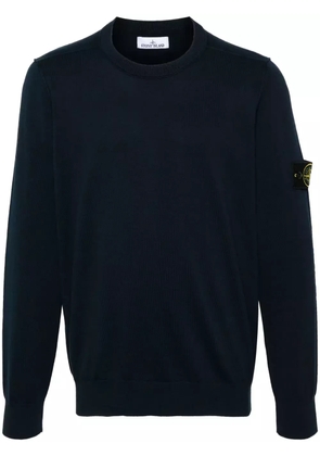 Stone Island fine-knit cotton jumper - Blue