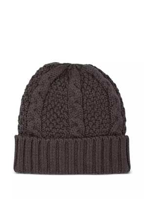 RAKKI cable-knit beanie - Brown