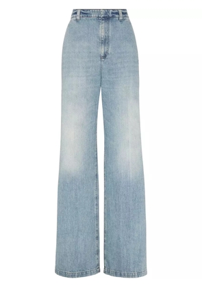 Brunello Cucinelli high-rise wide-leg jeans - Blue