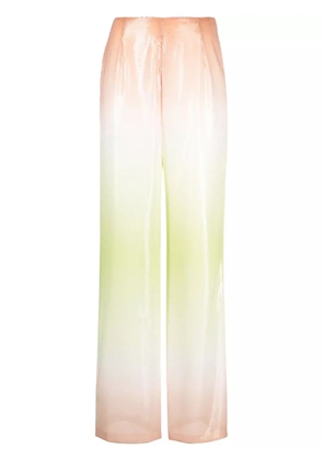 GCDS gradient-effect sequinned trousers - Neutrals