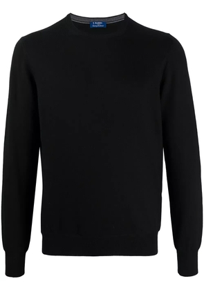Barba round neck jumper - Black