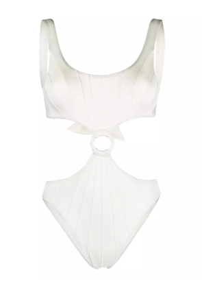 Noire Swimwear cut-out swimsuit - White