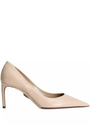 Dolce & Gabbana 80mm pointed-toe leather pumps - Neutrals