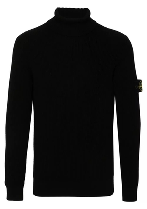 Stone Island Compass-badge wool jumper - Black